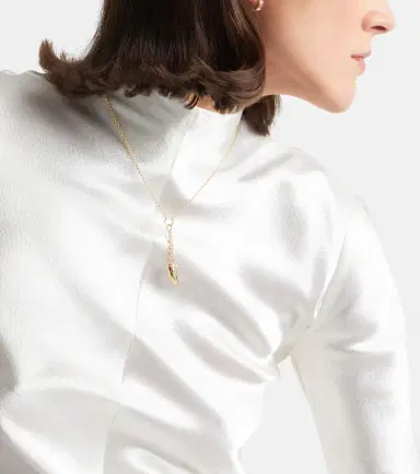 Foundrae 18kt gold necklace with prasiolite | Thumbnail 2 Foundrae 18kt gold necklace with prasiolite | Thumbnail 2
