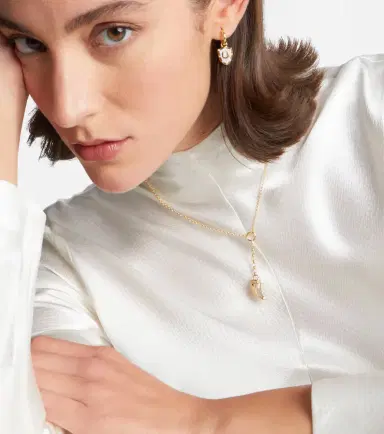 Foundrae 18kt gold necklace with prasiolite | Thumbnail 3 Foundrae 18kt gold necklace with prasiolite | Thumbnail 3