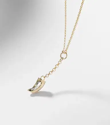 Foundrae 18kt gold necklace with prasiolite | Thumbnail 6 Foundrae 18kt gold necklace with prasiolite | Thumbnail 6