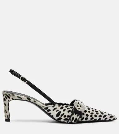 Coperni Belt 65 calf hair slingback pumps | Thumbnail 3 Coperni Belt 65 calf hair slingback pumps | Thumbnail 3