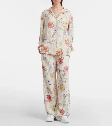 Alexander McQueen Meadow floral palazzo pants | Thumbnail 6 Alexander McQueen Meadow floral palazzo pants | Thumbnail 6