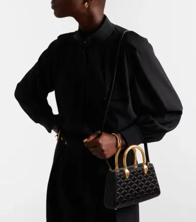BVLGARI Serpentine Duette satin top-handle bag | Thumbnail 6