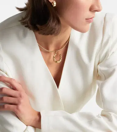 Foundrae 18kt gold pendant with diamonds | Thumbnail 3