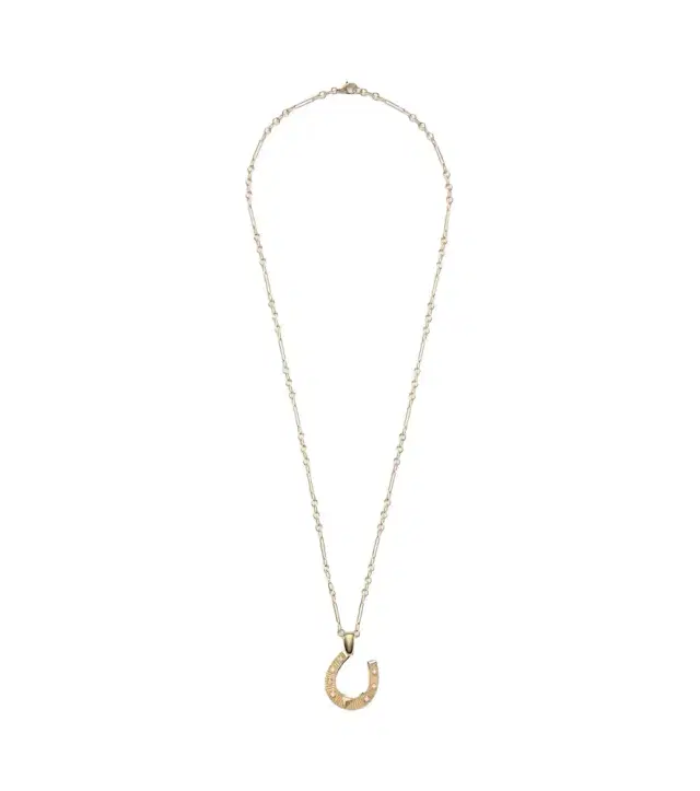 FoundRae Protection 18kt gold pendant necklace with diamonds