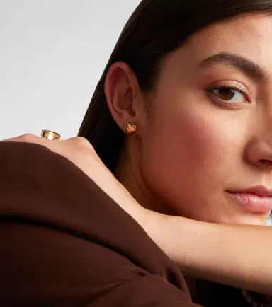 Sydney Evan Puffy Icon Wallpaper Small 14kt gold earrings | Thumbnail 3