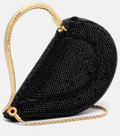 BVLGARI Serpenti Cuore 1968 embellished suede top-handle bag | Thumbnail 2 BVLGARI Serpenti Cuore 1968 embellished suede top-handle bag | Thumbnail 2