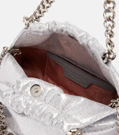 Stella McCartney Falabella Small metallic top-handle bag | Thumbnail 2 Stella McCartney Falabella Small metallic top-handle bag | Thumbnail 2