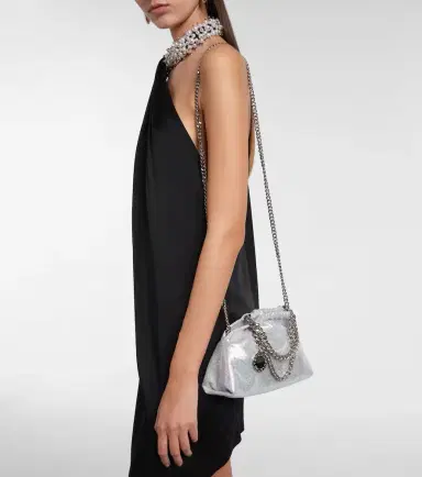 Stella McCartney Falabella Small metallic top-handle bag | Thumbnail 6 Stella McCartney Falabella Small metallic top-handle bag | Thumbnail 6