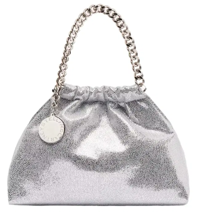 Stella McCartney Falabella Small metallic top-handle bag