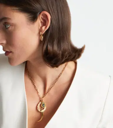 Foundrae Protection 18kt gold charm necklace with diamonds | Thumbnail 3 Foundrae Protection 18kt gold charm necklace with diamonds | Thumbnail 3