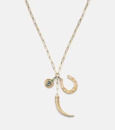 Foundrae Protection 18kt gold charm necklace with diamonds | Thumbnail 5 Foundrae Protection 18kt gold charm necklace with diamonds | Thumbnail 5
