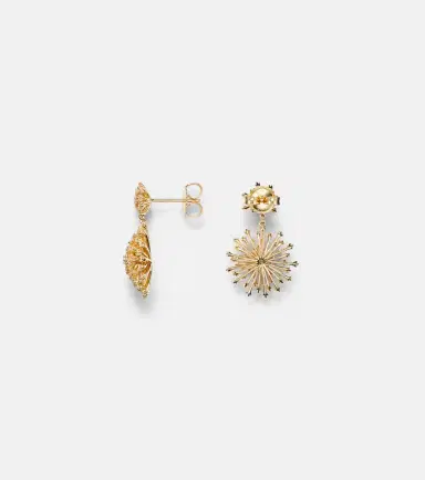 Sydney Evan Burst 14kt gold drop earrings with diamonds | Thumbnail 2 Sydney Evan Burst 14kt gold drop earrings with diamonds | Thumbnail 2