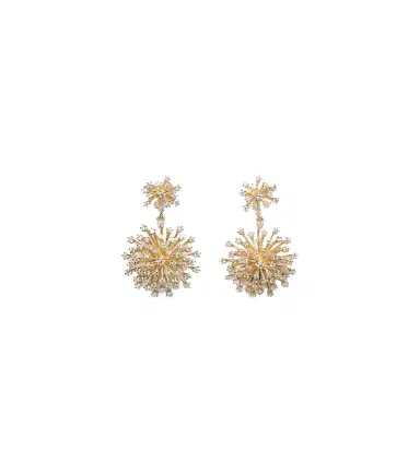 Sydney Evan Burst 14kt gold drop earrings with diamonds | Thumbnail 1 Sydney Evan Burst 14kt gold drop earrings with diamonds | Thumbnail 1