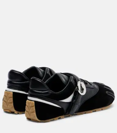 Coperni Leather-trimmed suede sneakers | Thumbnail 3