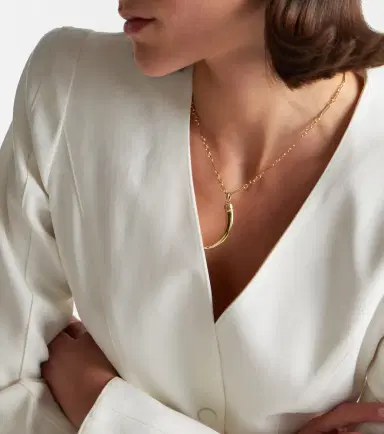Foundrae 18kt gold pendant with diamonds | Thumbnail 3
