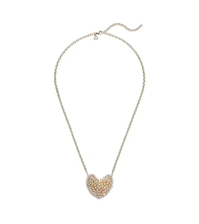 Sydney Evan Large 14kt gold pendant necklace with diamonds