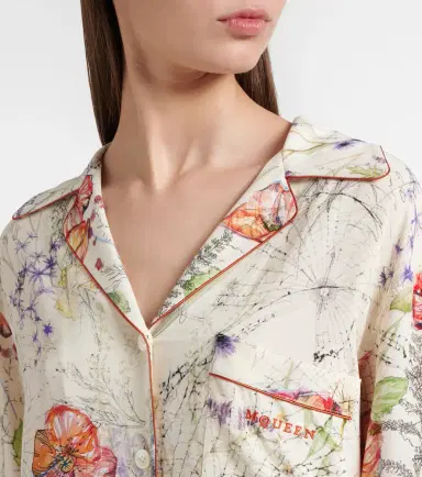 Alexander McQueen Meadow floral pajama shirt | Thumbnail 2
