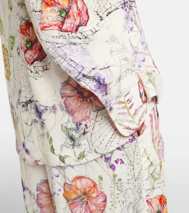 Alexander McQueen Meadow floral pajama shirt | Thumbnail 5