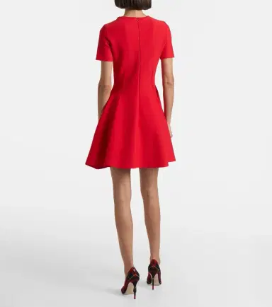 Alexander McQueen Faille minidress | Thumbnail 2 Alexander McQueen Faille minidress | Thumbnail 2
