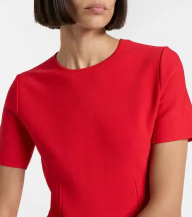 Alexander McQueen Faille minidress | Thumbnail 3 Alexander McQueen Faille minidress | Thumbnail 3