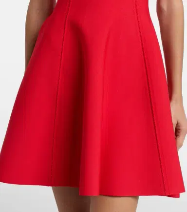 Alexander McQueen Faille minidress | Thumbnail 4 Alexander McQueen Faille minidress | Thumbnail 4