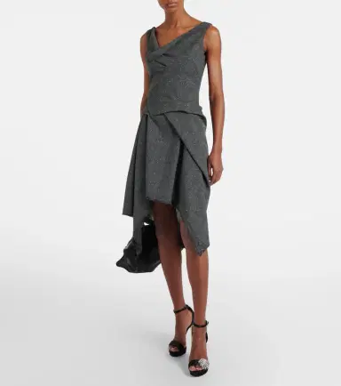 McQueen Wool midi dress | Thumbnail 5