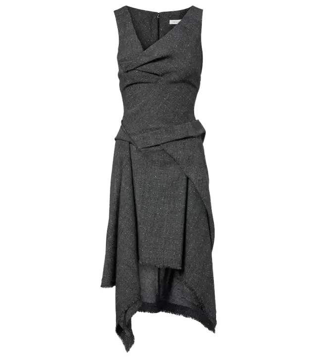 Wool midi dress