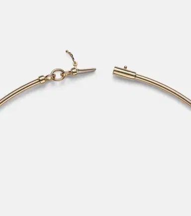 Sydney Evan Snake 14kt gold choker with diamonds | Thumbnail 3