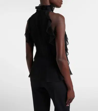 McQueen Ruffled silk top | Thumbnail 6