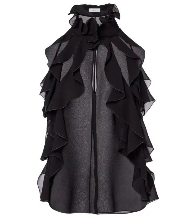 McQueen Ruffled silk top