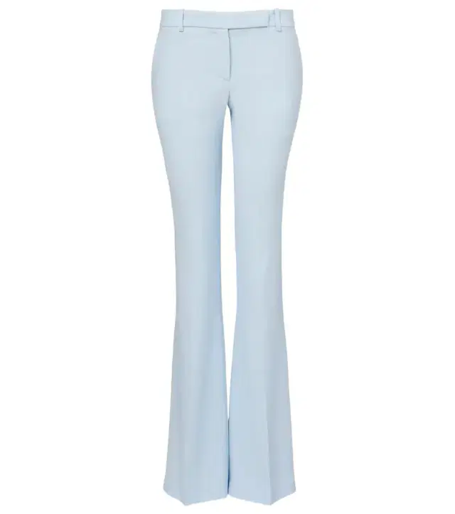 Low-rise flared pants