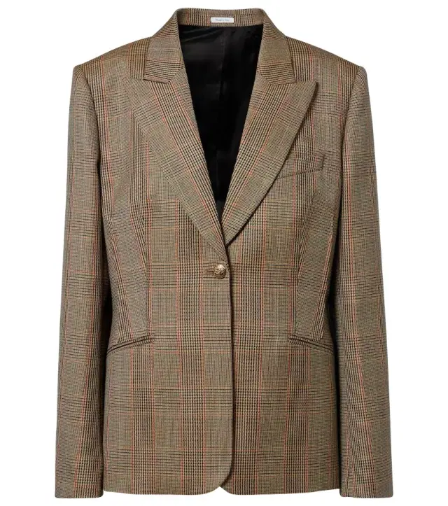 Country Check wool blazer