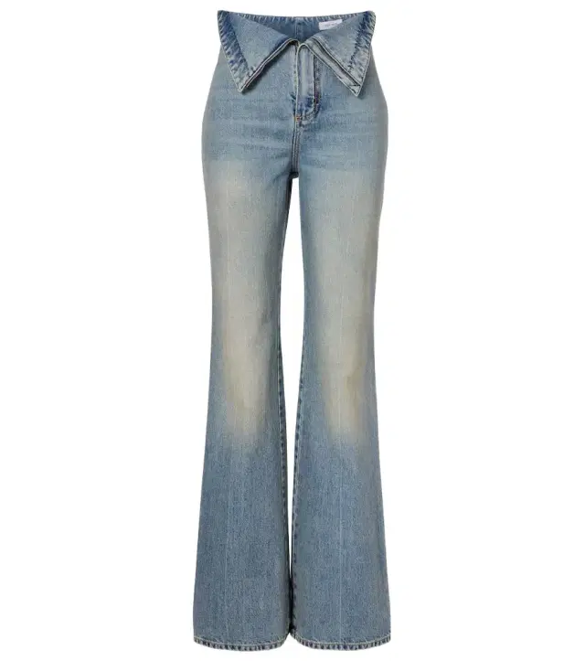 McQueen High-rise wide-leg jeans