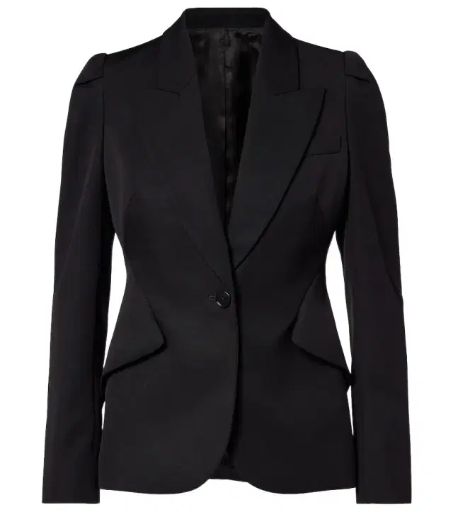Single-breasted wool jacket