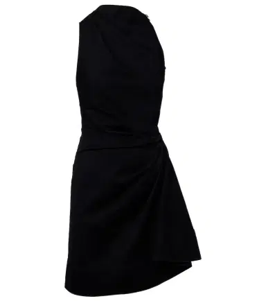 Alexander McQueen Draped cotton minidress | Thumbnail 1