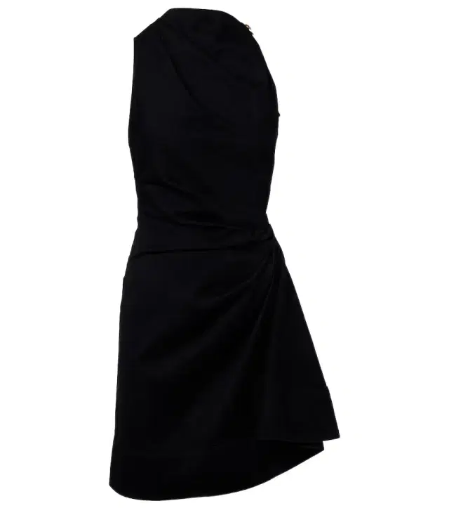 Draped cotton minidress Draped cotton minidress