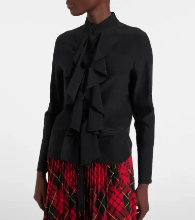 McQueen Ruffled silk blouse | Thumbnail 5