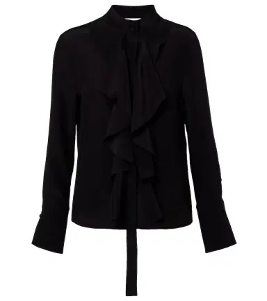 McQueen Ruffled silk blouse | Thumbnail 1