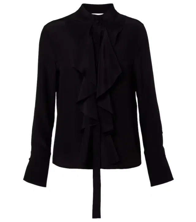 McQueen Ruffled silk blouse