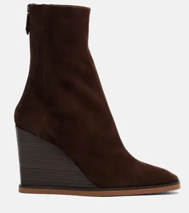 Aquazzura Saint Honoré 85 suede wedge ankle boots | Thumbnail 4 Aquazzura Saint Honoré 85 suede wedge ankle boots | Thumbnail 4