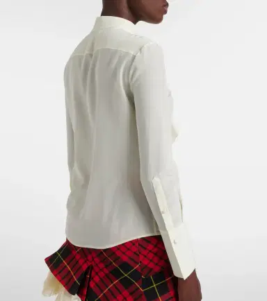 Alexander McQueen Ruffled silk blouse | Thumbnail 2 Alexander McQueen Ruffled silk blouse | Thumbnail 2