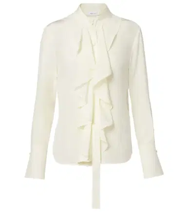 Alexander McQueen Ruffled silk blouse | Thumbnail 1 Alexander McQueen Ruffled silk blouse | Thumbnail 1