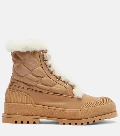 Aquazzura Glacier shearling-lined lace-up boots | Thumbnail 2