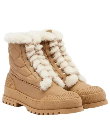 Aquazzura Glacier shearling-lined lace-up boots | Thumbnail 1