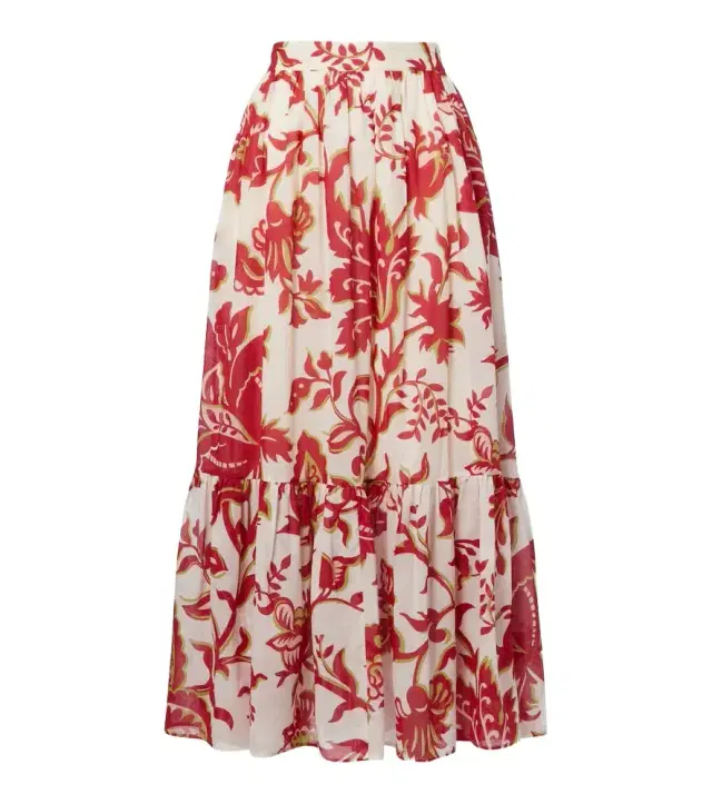 Etro Paisley cotton maxi skirt