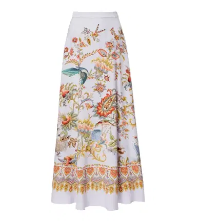 Etro Printed silk maxi skirt | Thumbnail 1