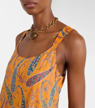 Etro Printed cotton cady maxi dress | Thumbnail 6