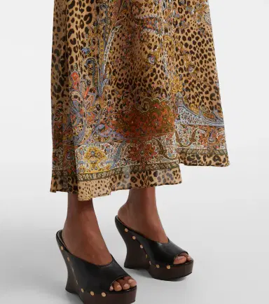 Etro Paisley leopard-print midi dress | Thumbnail 2