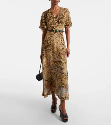 Etro Paisley leopard-print midi dress | Thumbnail 3
