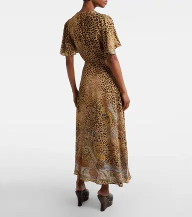 Etro Paisley leopard-print midi dress | Thumbnail 5